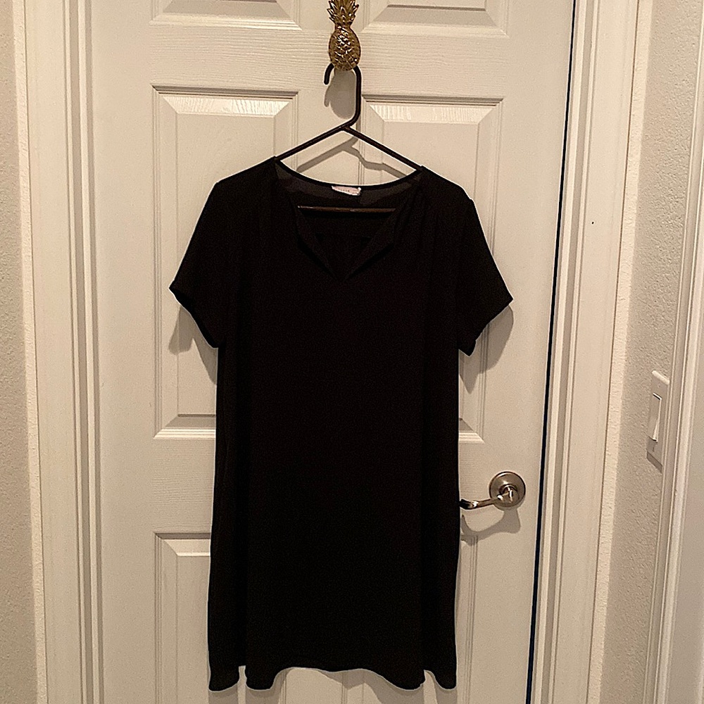 casual black dress